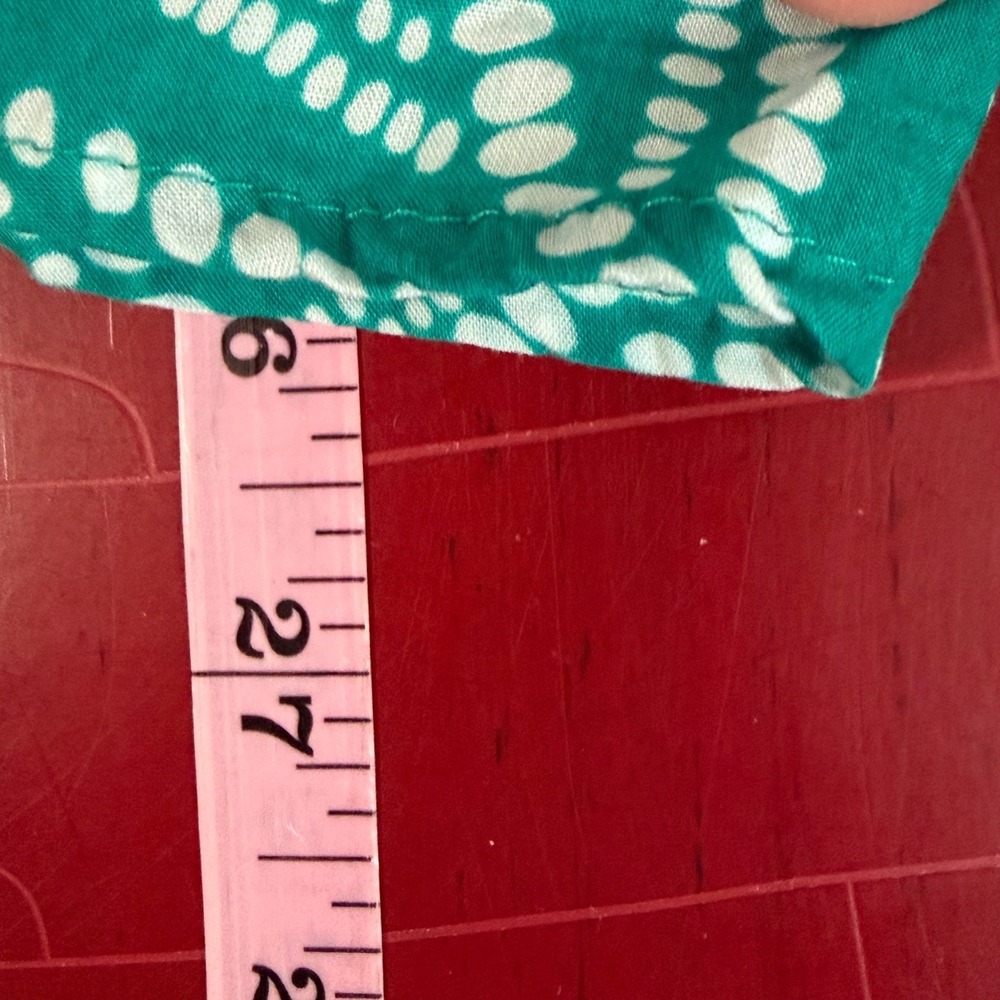 Stars Above Green Leaf Print‎ Pajama Set Womens S M Short Sleeve Lyocell 2pc - Picture 10 of 15